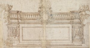 Elevación de un Altar con Sugerencias Alternativas de Francesco Solimena